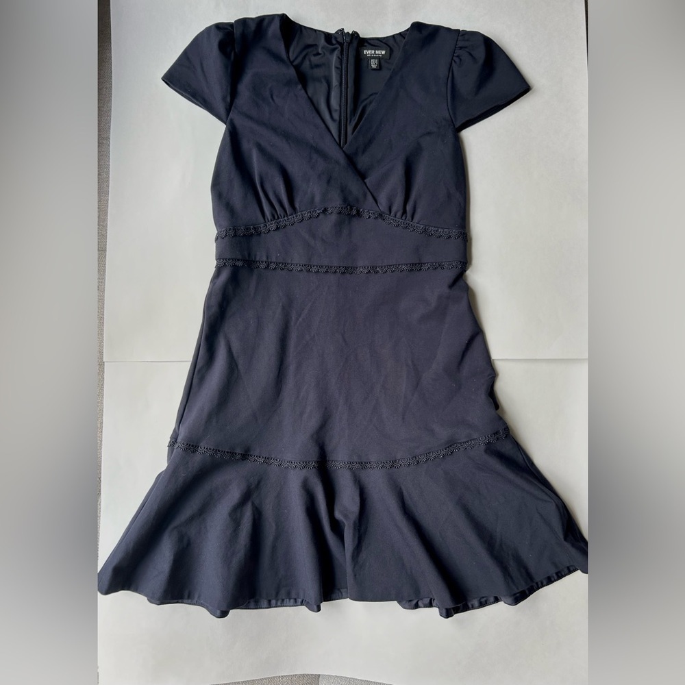 Forever ever New Tasha Ponte Dress navy blue jersey stretch size 8 - Picture 6 of 10